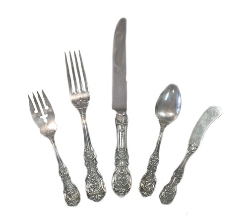 Lot 451 - A 48-piece set of 20th century American metalwares silver cutlery and flatware