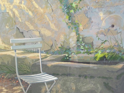 Lot 225 - Judith Rothschild, La chaise blanc, signed and...