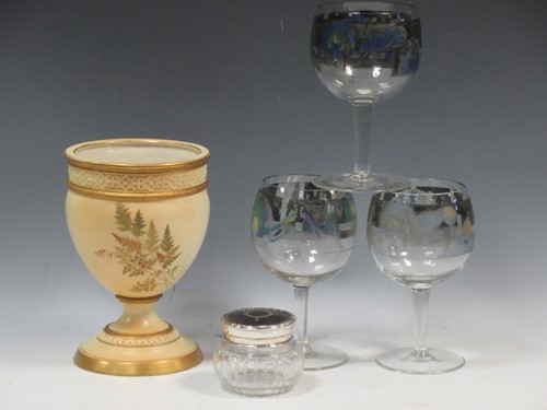 Lot 4 - Thee enamelled Vetri della Arte (Vedar)...