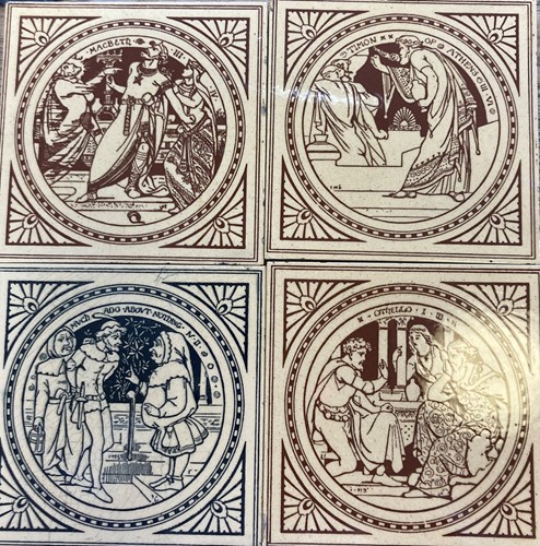 Lot 7 - Four Shakespearean-themed 'Minton - China...