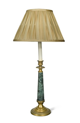 Lot 211 - An 'Empire' style bronze  table lamp