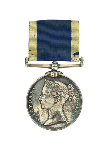 Lot 395 - Queen Victoria, a Naval Long Service and Good Conduct medal