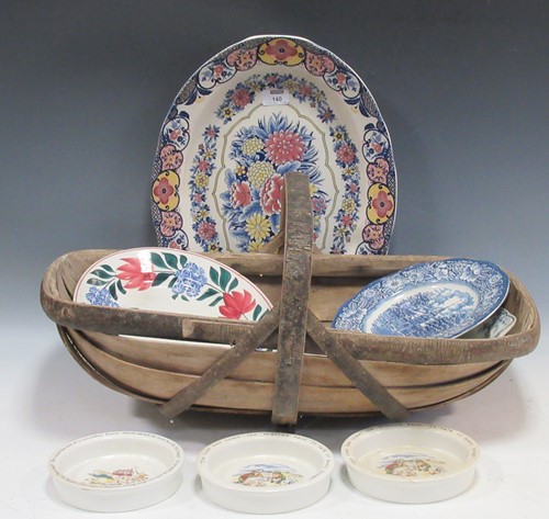 Lot 140 - A selection of various large serving platters,...