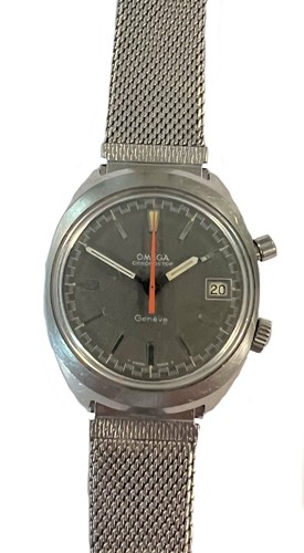 Lot 343 - Omega - A steel 'Chronostop' flyback chronograph wristwatch
