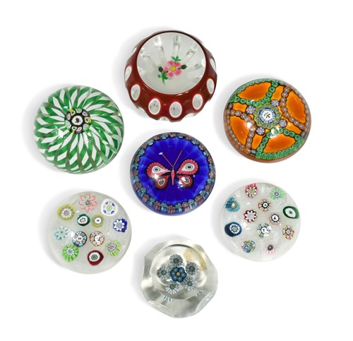 Lot 30 - A collection of seven limited edition Perthshire glass paperweights