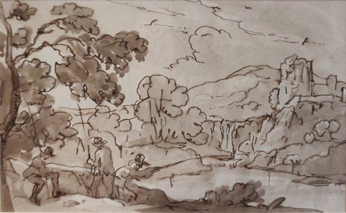 Lot 318 - British circa 1810 Fishing pen, brush and ink...