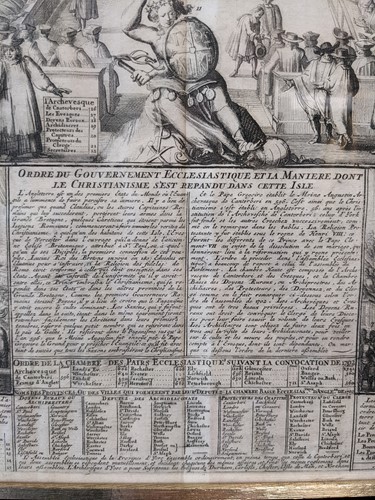 Lot 2 - Carte du Gouvernement Ecclesiastique...