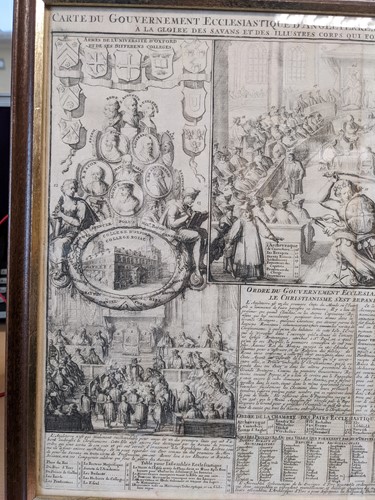 Lot 2 - Carte du Gouvernement Ecclesiastique...