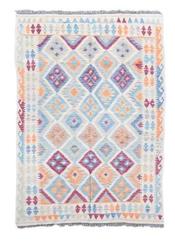 Lot 110 - A hand-knotted contemporary pure wool kelim