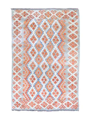 Lot 322 - A hand-knotted contemporary pure wool kelim