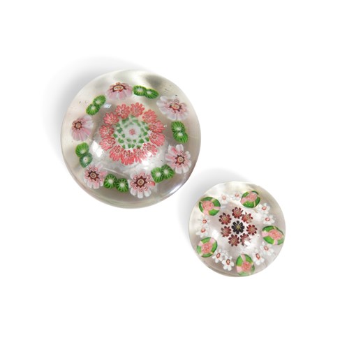 Lot 18 - A Baccarat Dupont glass concentric millefiori paperweight