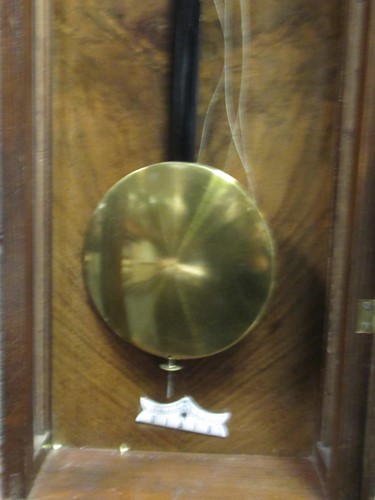 Lot 171 - A walnut wall clock with Roman chapter ring,...