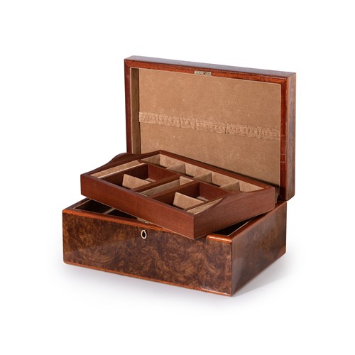 Lot 404 - Agresti, Florence - A briarwood jewellery casket