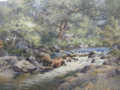 Lot 220 - A group of three watercolour landscapes, to...