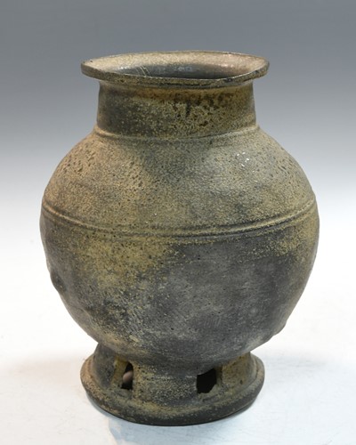 Lot 111 - A Korean grey pottery vase, Silla 57BCE-935CE