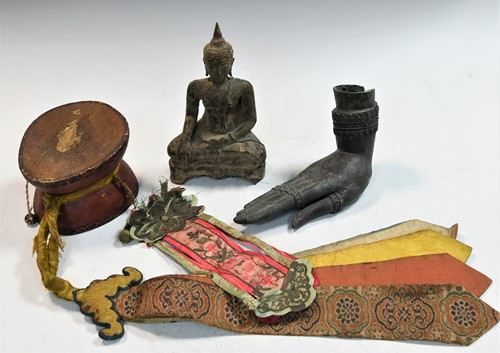 Lot 91 - An Ayutthaya bronze Buddha hand