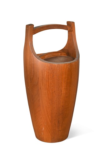 Lot 170 - Jens Quistgaard (1919-2008) for Dansk International Designs, a teak 'Congo' ice bucket