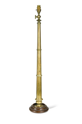 Lot 192 - A brass table lamp