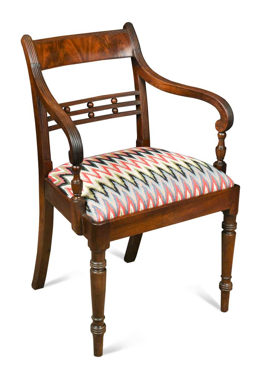 Lot 315 - A Regency mahogany desk chair