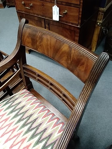 Lot 315 - A Regency mahogany desk chair