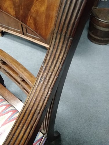 Lot 315 - A Regency mahogany desk chair