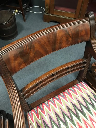 Lot 315 - A Regency mahogany desk chair