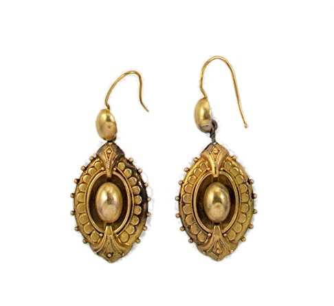 Lot 22 - A pair of Victorian ear pendants