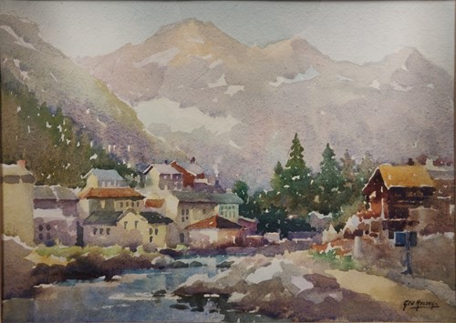 Lot 283 - George Ayling SMA, WGA, Gletsch, Switzerland,...