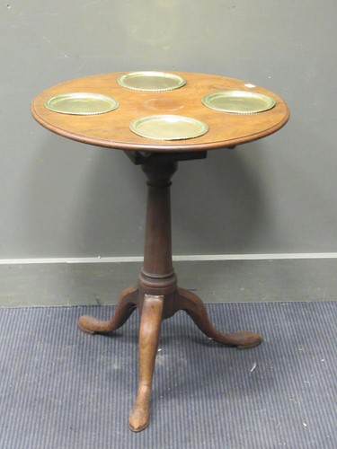 Lot 306 - An early George III mahogany tripod bird cage...