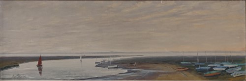 Lot 246 - 20th century British School, two oil on boards...