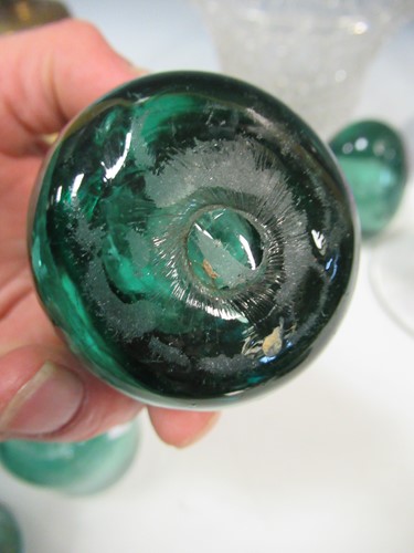 Lot 5 - Four Victorian glass dump paperweights, a...