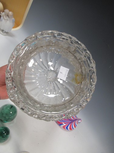 Lot 5 - Four Victorian glass dump paperweights, a...