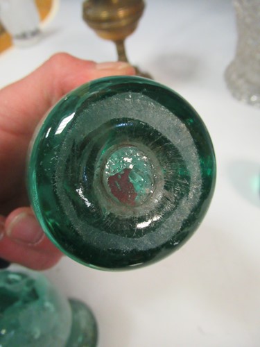 Lot 5 - Four Victorian glass dump paperweights, a...