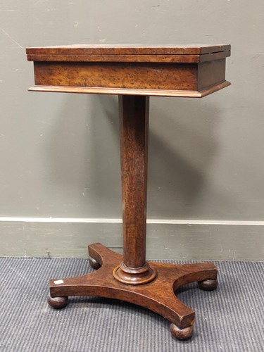 Lot 346 - A William IV rosewood and burr walnut games...