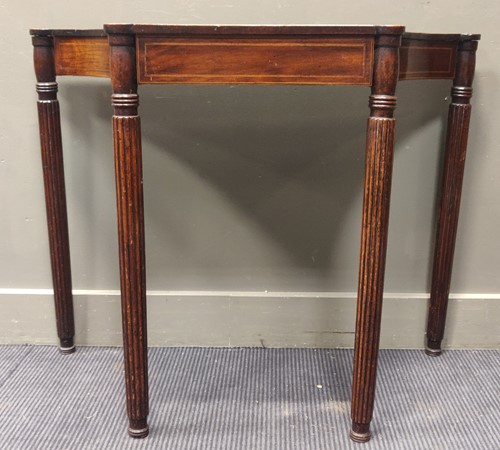 Lot 355 - A Regency inlaid mahogany side table with...