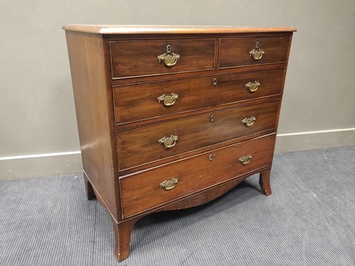 Lot 323 - An early 19th century mahogany chest of...