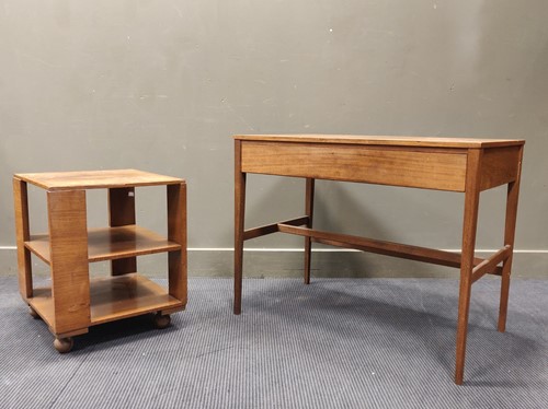 Lot 367 - A mid-century teak dressing table 72 x 90 x...