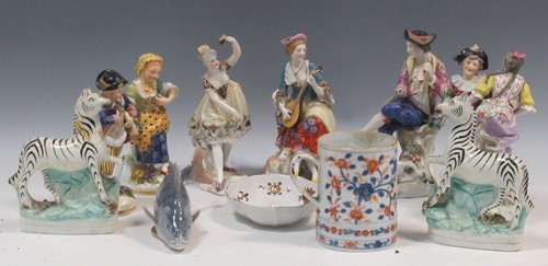Lot 13 - A Royal Copenhagen model of a perch, a Chinese...