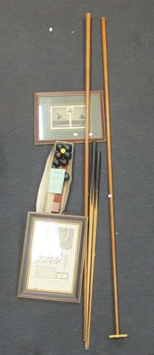 Lot 70 - A collection of snooker and billiards...