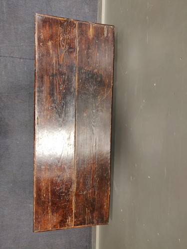 Lot 360 - Two stained pine blanket boxes, 49 x 128 x...