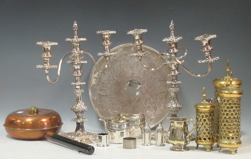 Lot 189A - A quantity of electroplate, copper and brassware