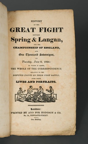 Lot 170 - Boxing Chapbook. History of the Great Fight...