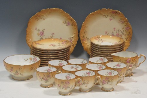 Lot 41 - Limoges tea service, designed by M.Redon, to...