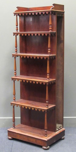 Lot 404 - A Victorian mahogany what-not / table leaf...