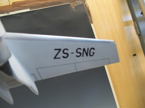Lot 121 - A model of the South African airlines A340 -...
