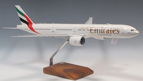 Lot 122 - A model of an Emirates 777-330 ER Boeing,...