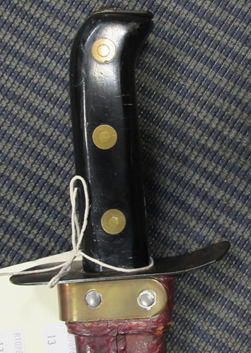 Lot 113 - A sword (possibly Japanese) with curved blade,...