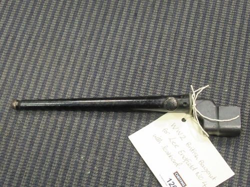Lot 154 - A Snider Enfield style bayonet with a leather...