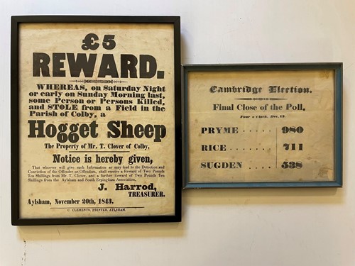 Lot 357 - Ephemera - 19th century printed flyers and...