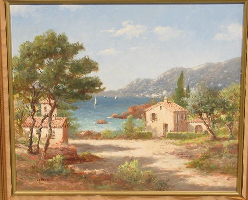 Lot 239 - Two 20th-century Mediterranean scenes, each...